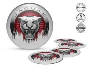 Jaguar Decalcomanie su Ruote Etichette Resina Qualità Max